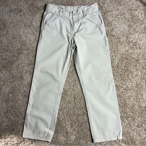 MAX BOYS PANT Size 7 -8 Yrs Color Cream Zip Pockets Adjustable Waist Light Weigh